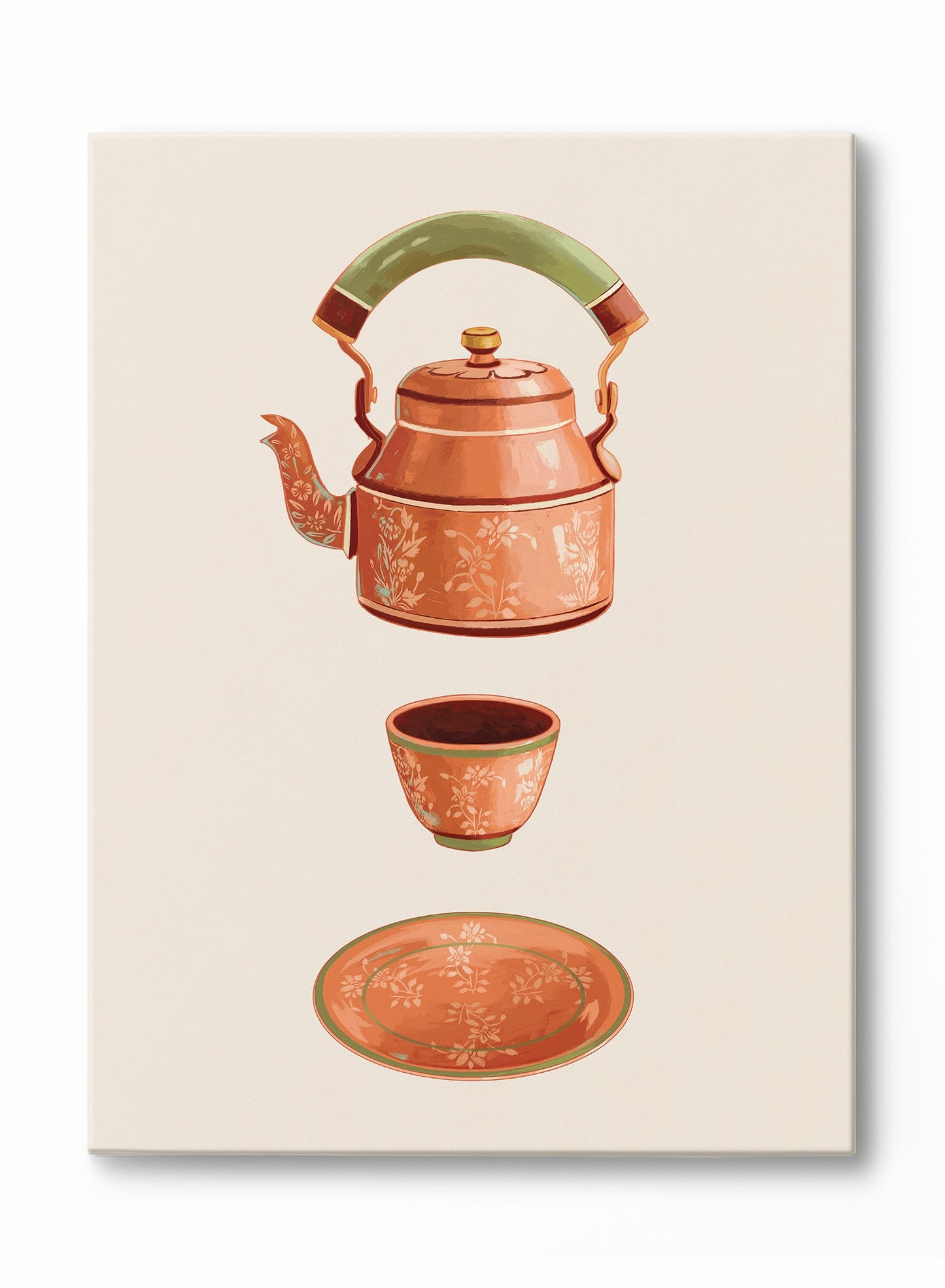 Cha Après-midi, Œuvre sur toile