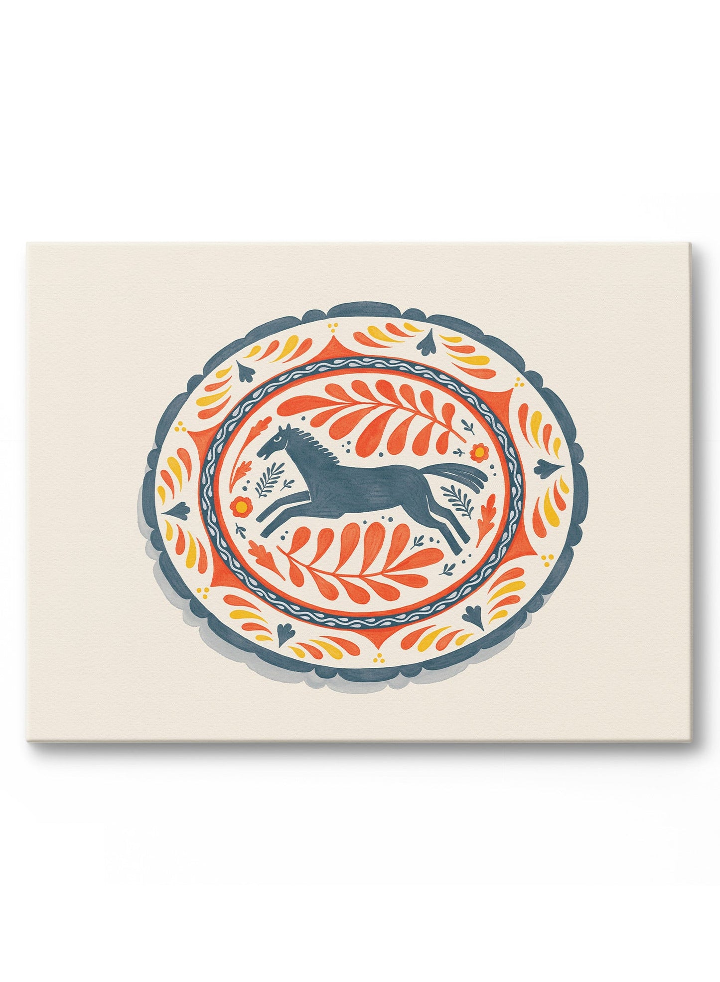 Sunday Serving Plate, Canvas