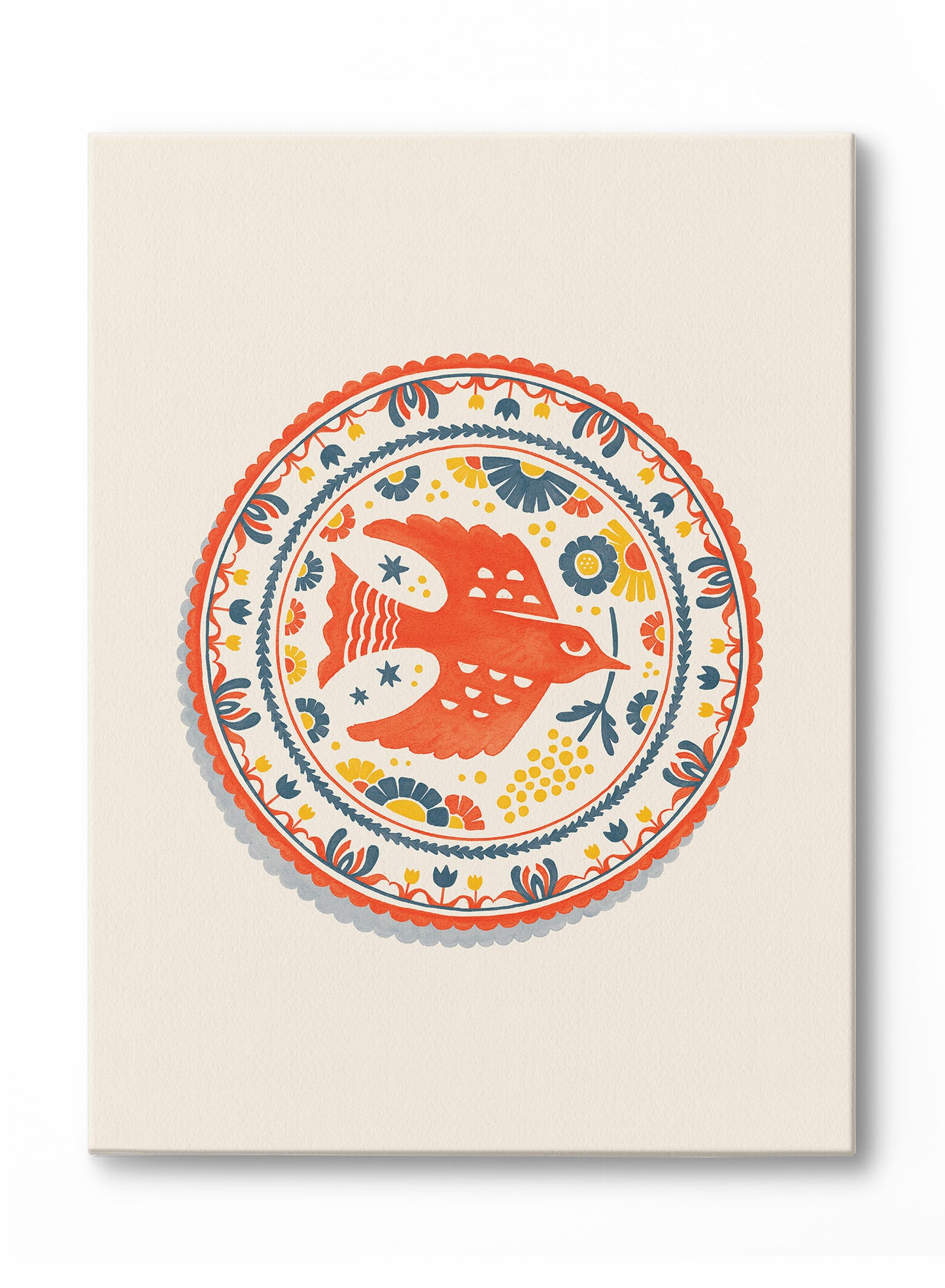 Cardinal Dish, Canvas