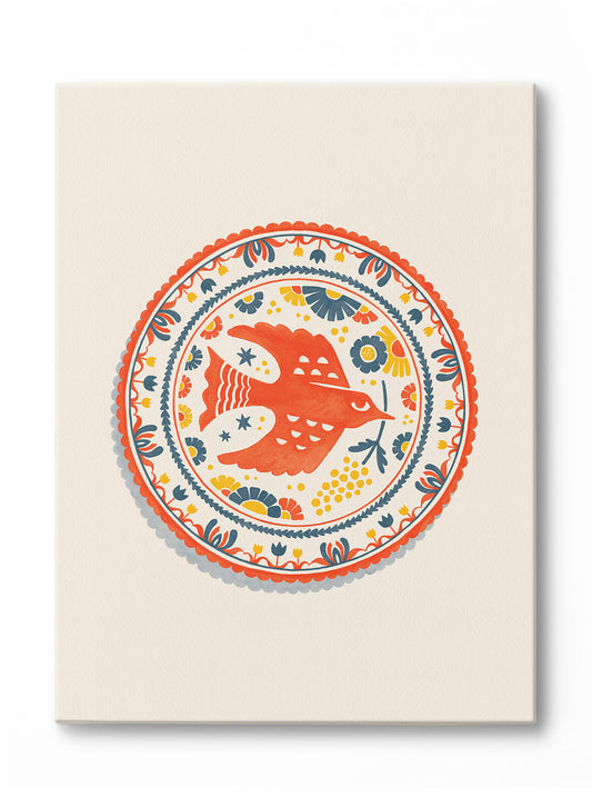 Cardinal Dish, Canvas