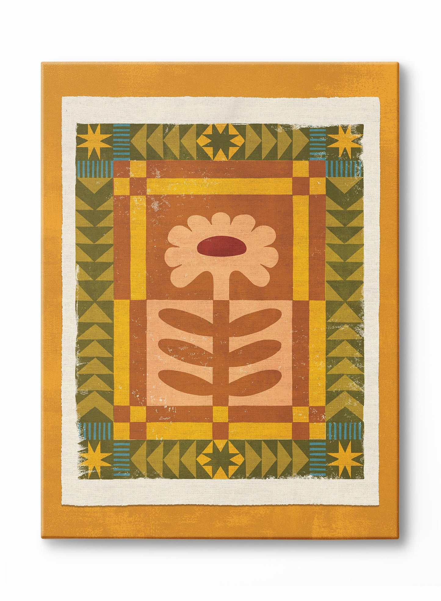 Pétales en patchwork, Affiche