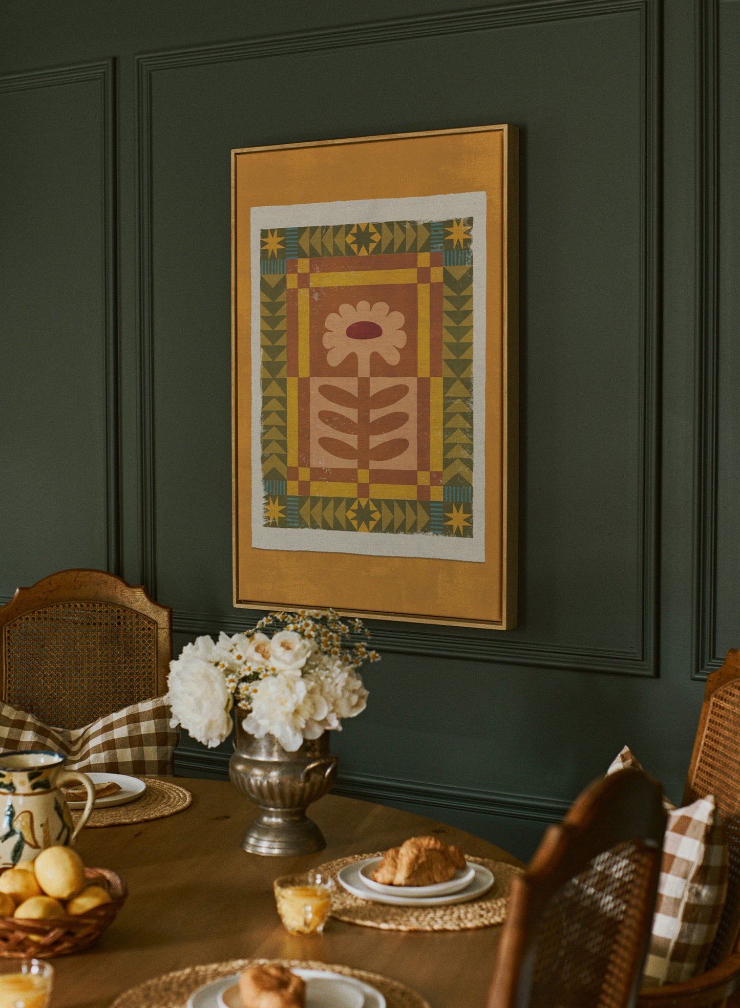 Pétales en patchwork, Affiche