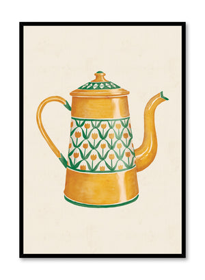 Théière aux tulipes, Affiche