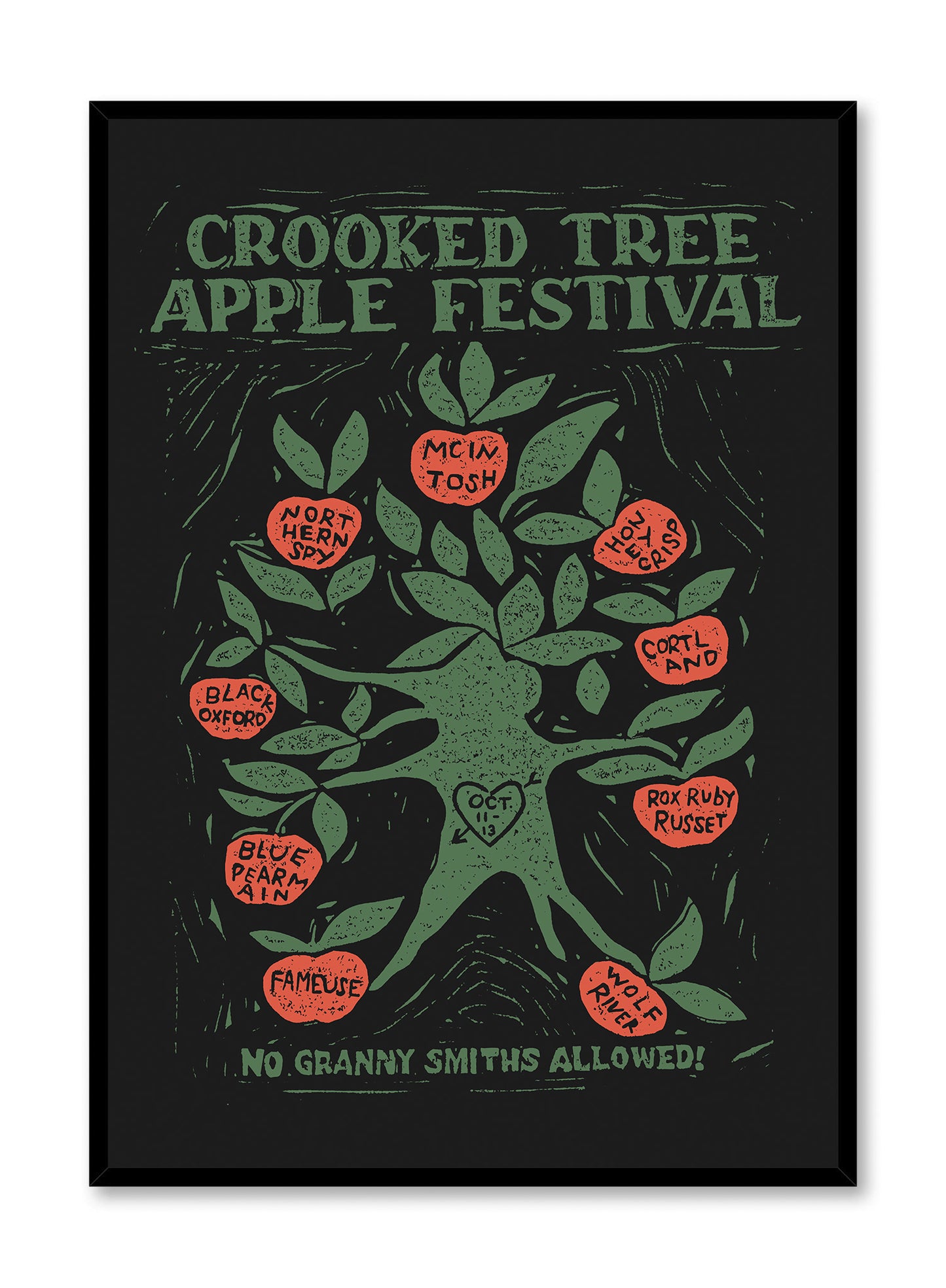 Toutes les pommes sont les bienvenues (sauf les Granny Smiths), Affiche