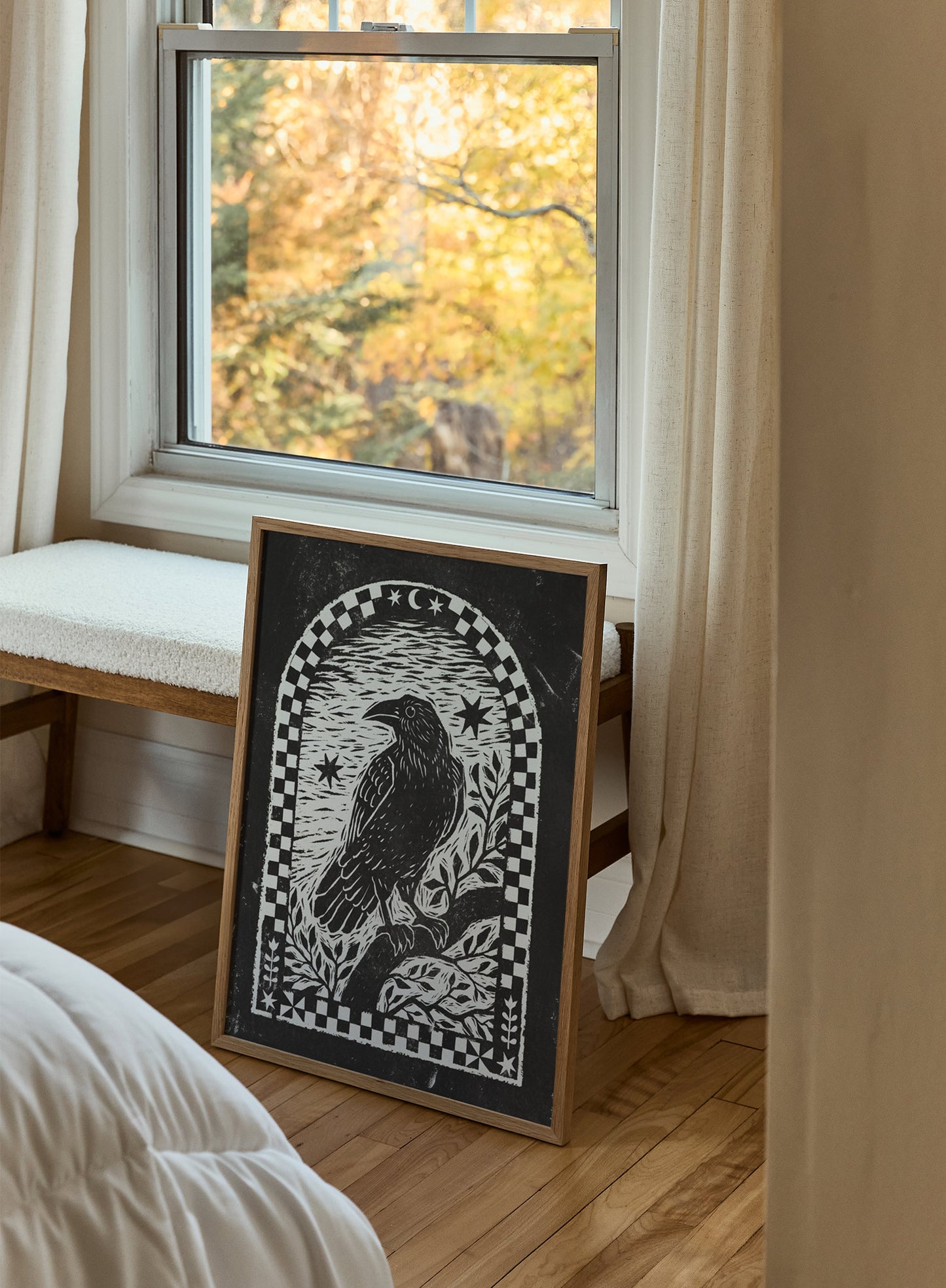 Corneille au crépuscule, Affiche