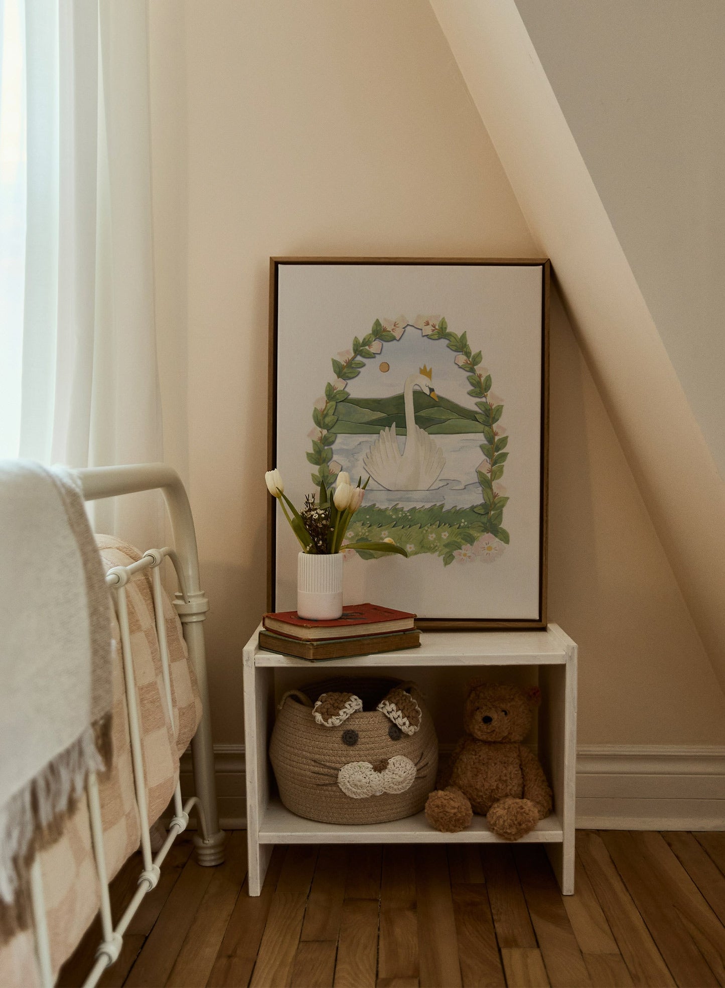 Lac des cygnes, Toile