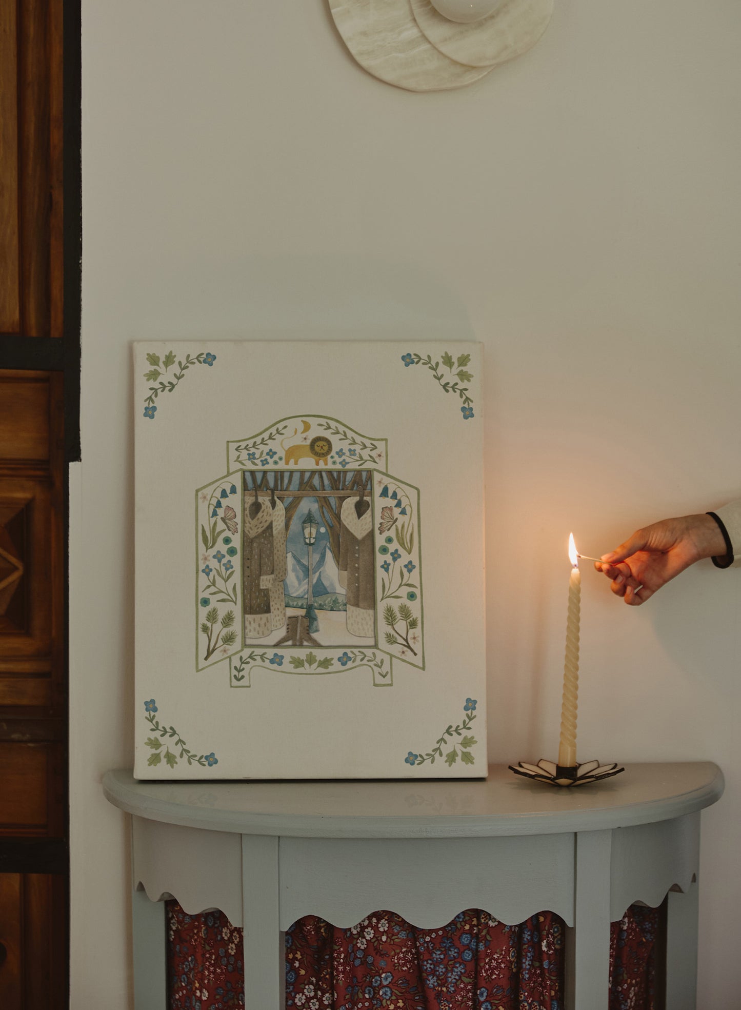 À travers l'armoire, Affiche