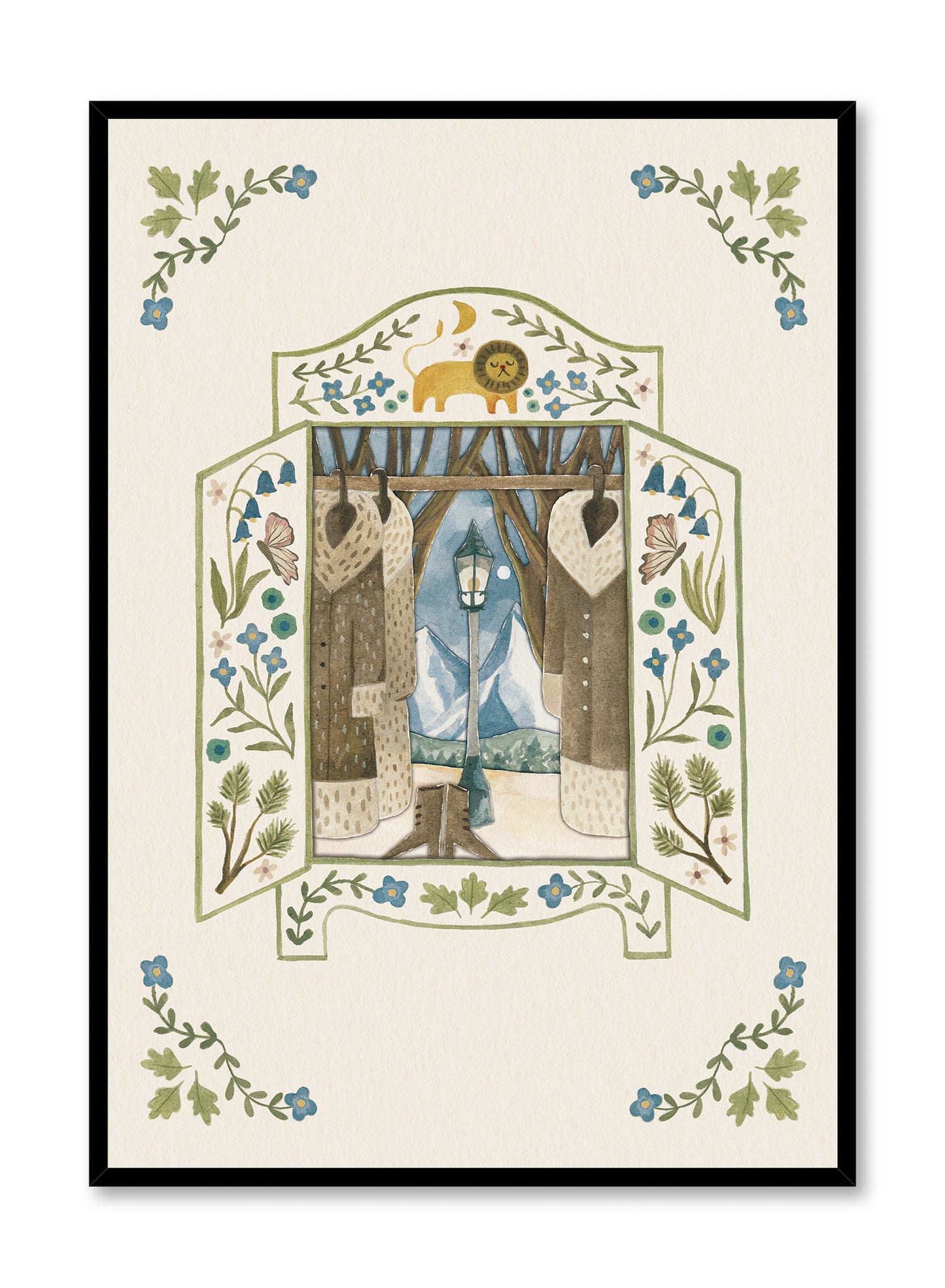 À travers l'armoire, Affiche