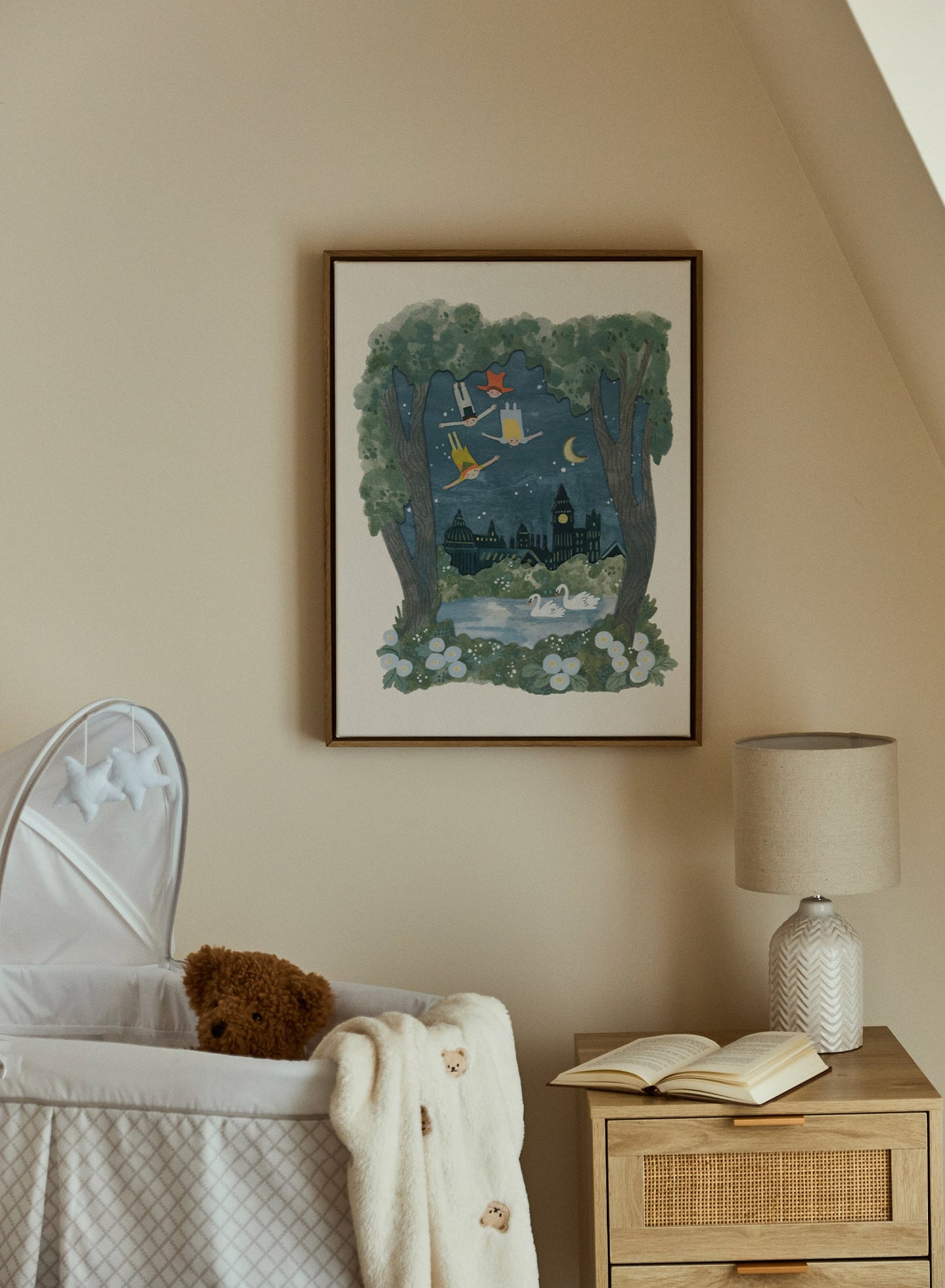 Vol vers le Pays imaginaire, Toile