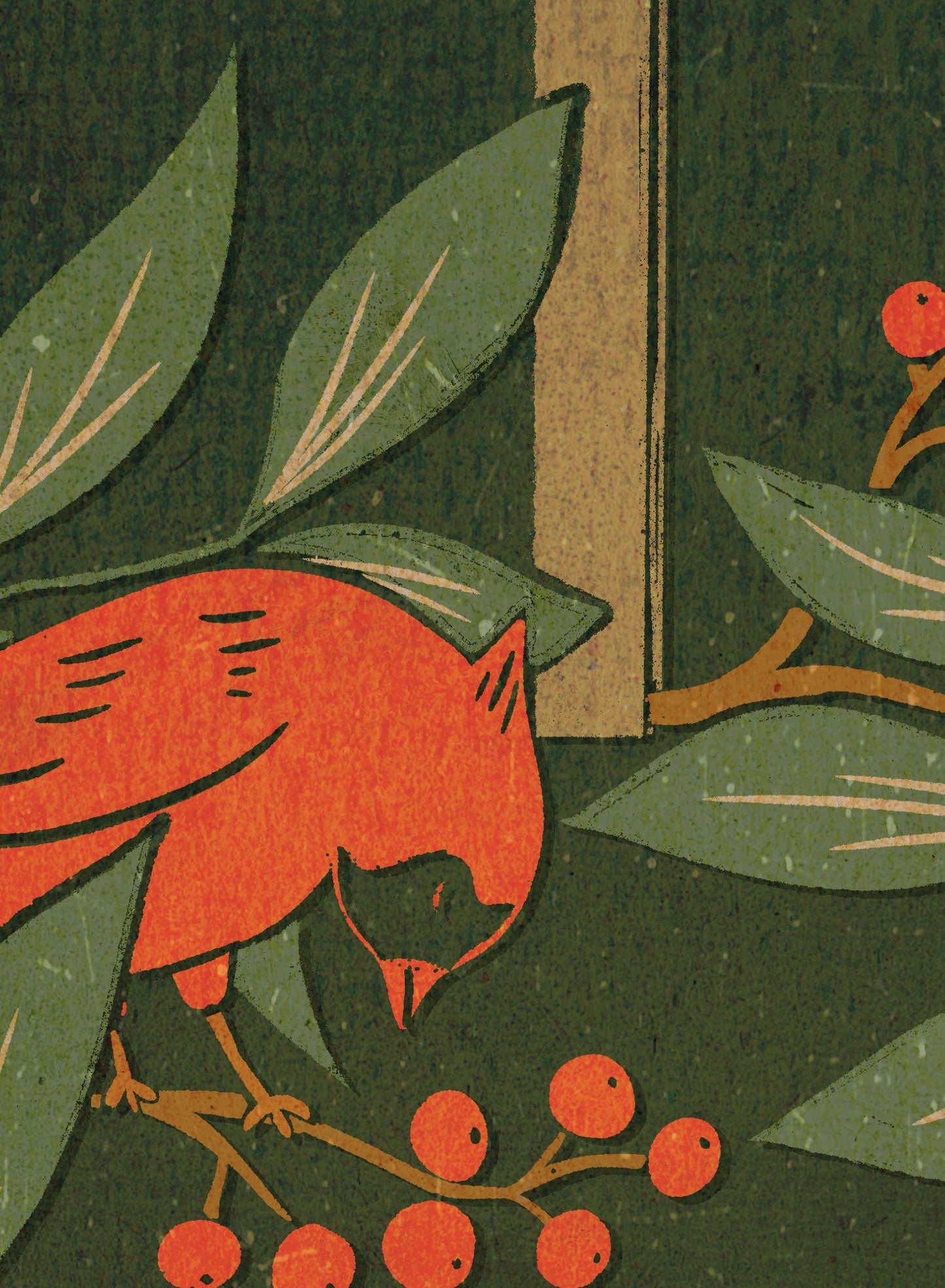 Winter Cardinals, Canvas