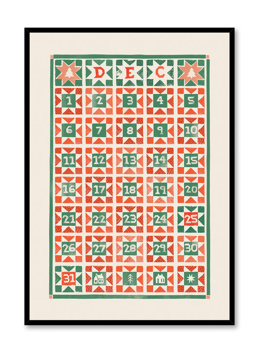 Folk Advent Calendar, Poster