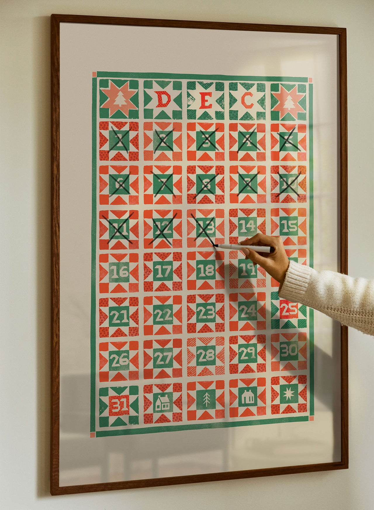 Folk Advent Calendar, Poster