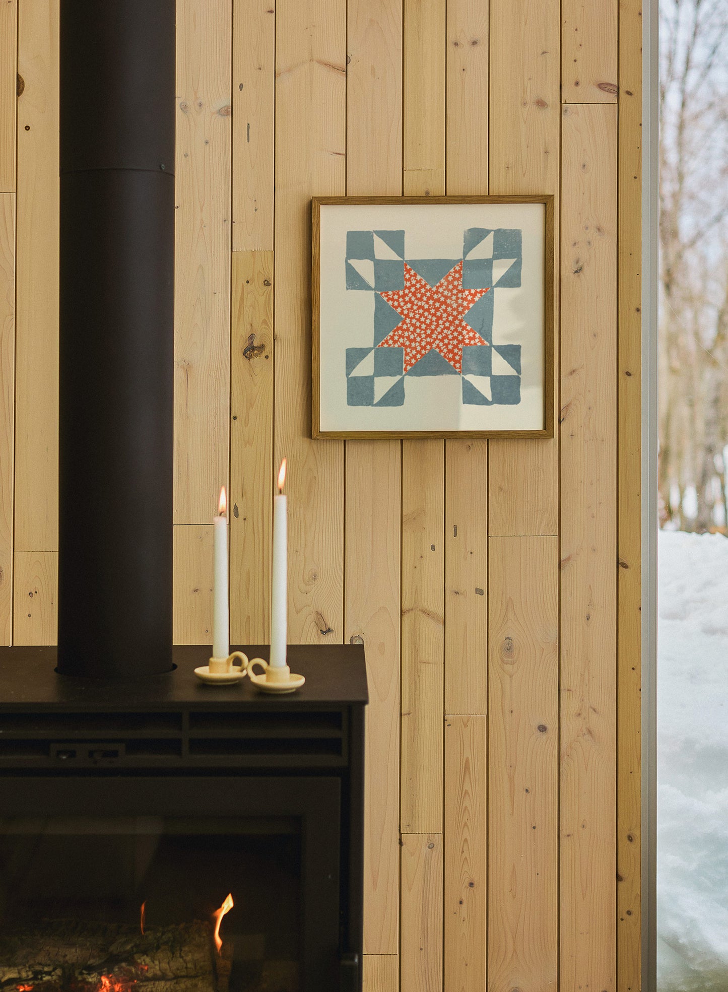 Carré de patchwork II, Affiche