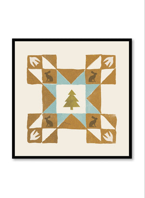 Carré de patchwork IV, Affiche