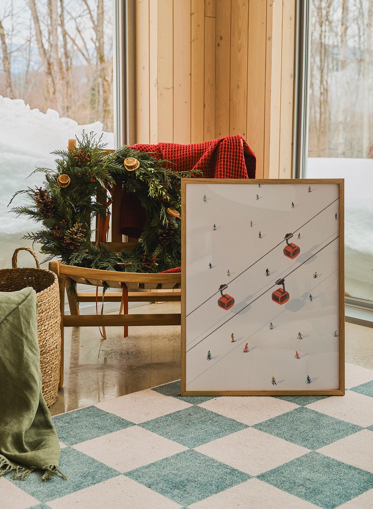 Three's a ski crowd, Poster