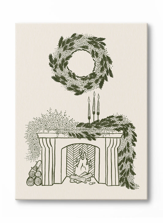 Au coin du feu, Toile