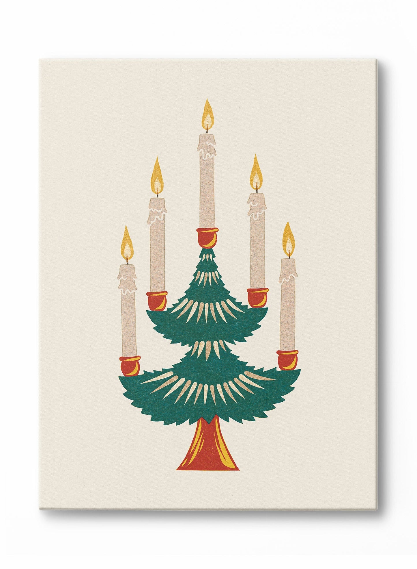 Candlelit Fir tree, Canvas