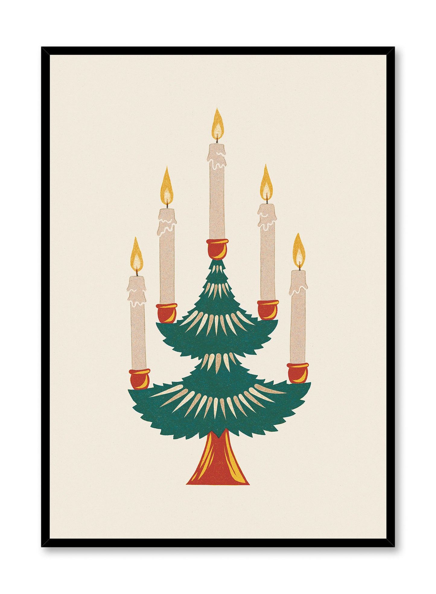 Candlelit Fir tree, Poster