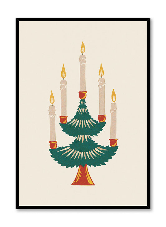 Candlelit Fir tree, Poster