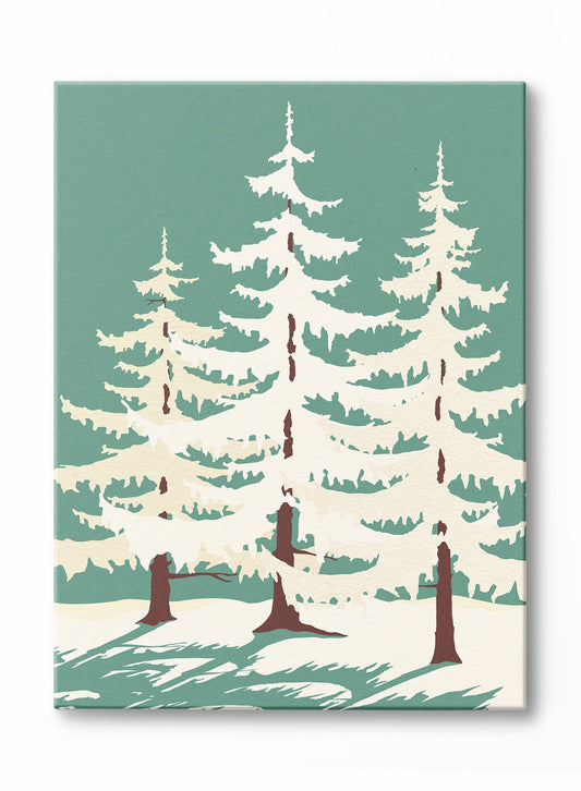 Dans le silence de l’hiver, Toile