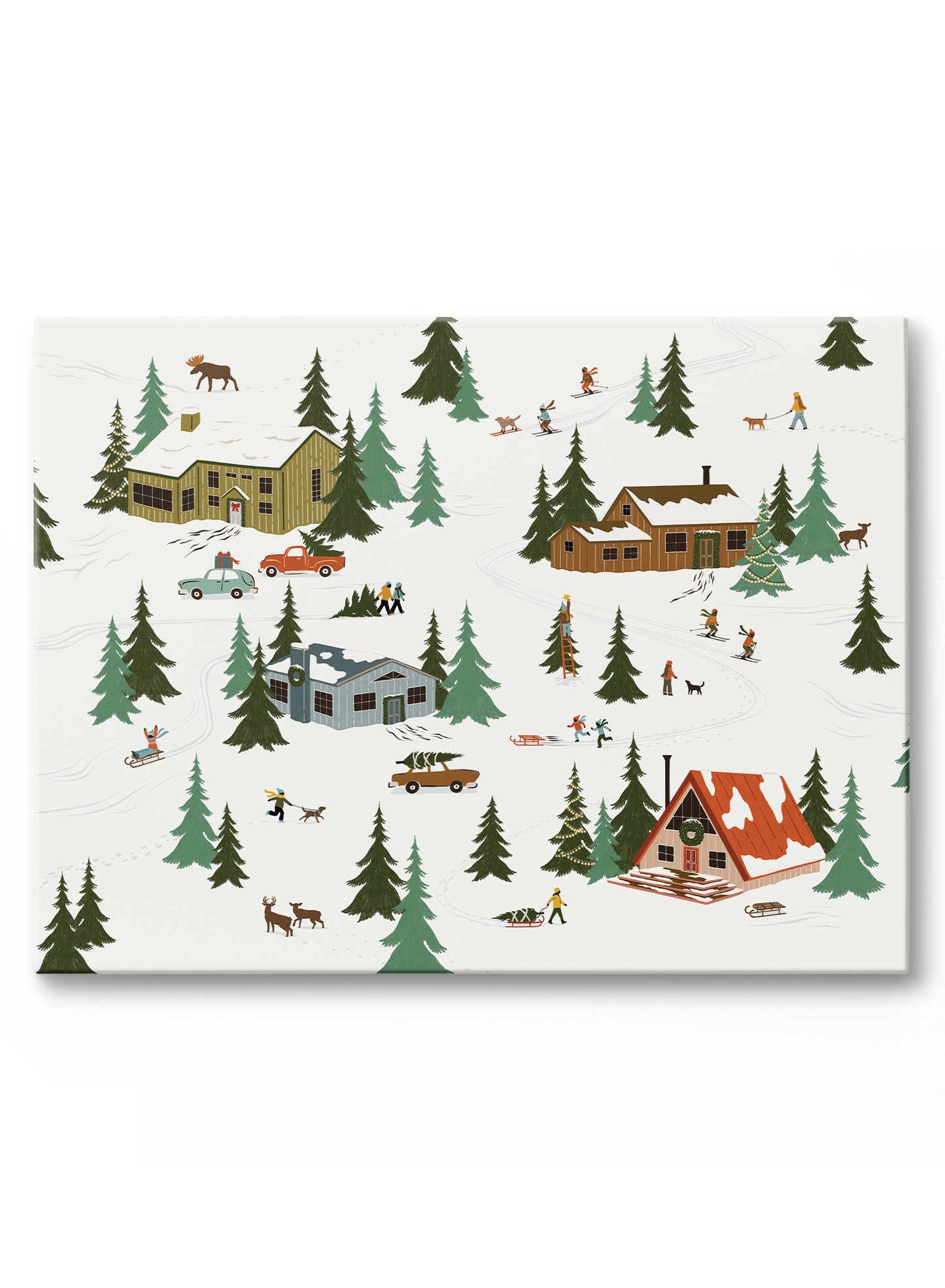 Frosted Winter Village, Poster