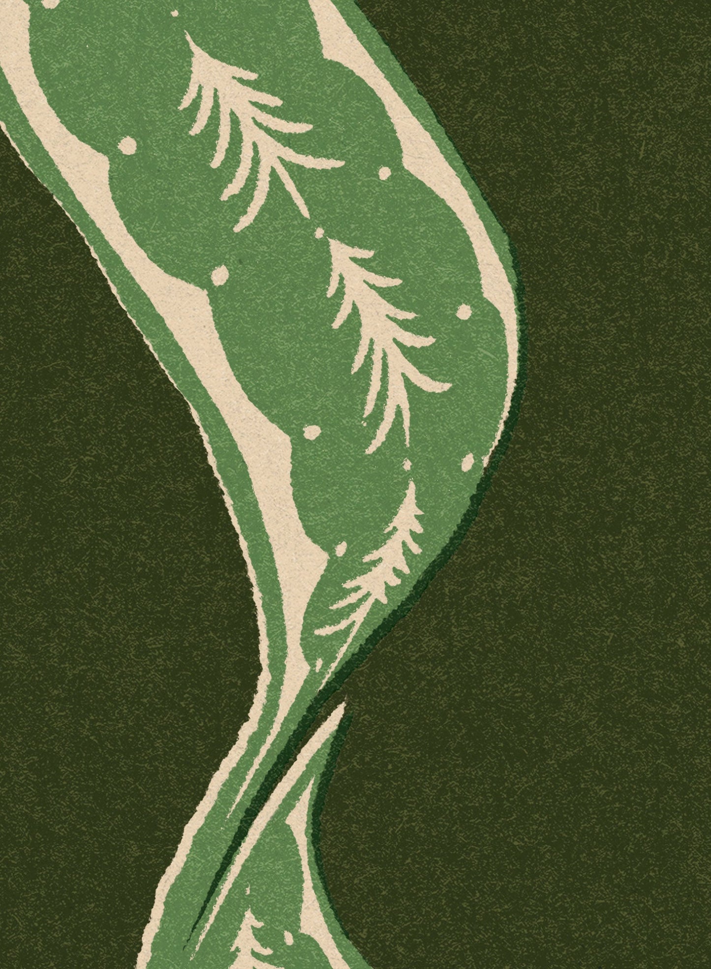 Vintage Holiday Bow Evergreen, Canvas