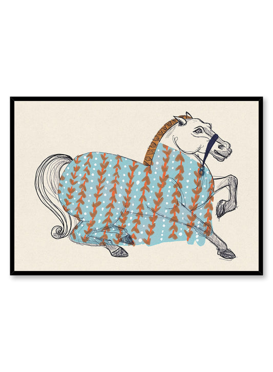 Cheval ornemental II, Affiche