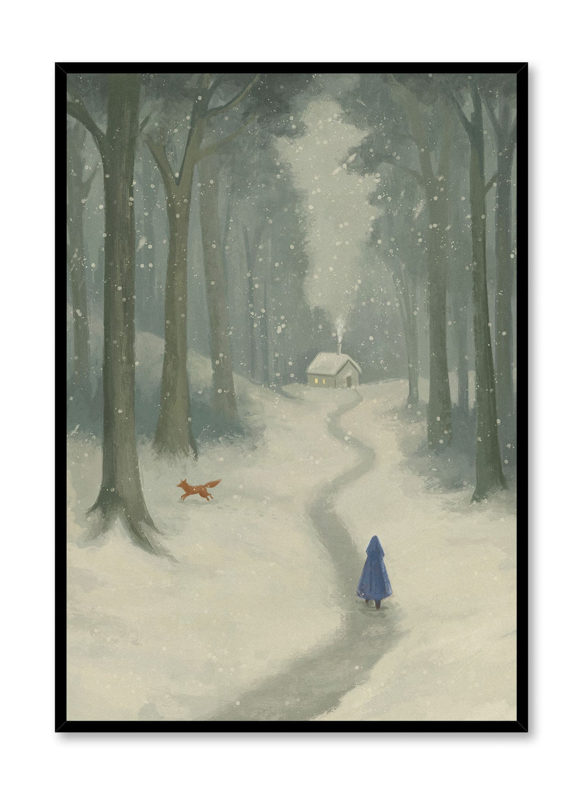 A Snowy Visit, Poster