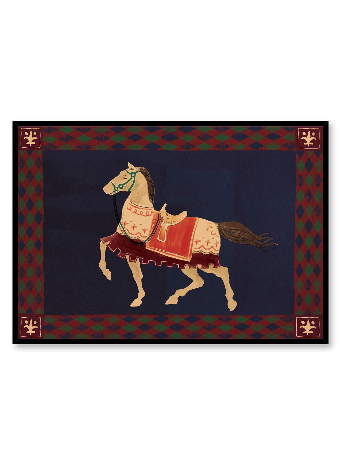 Decorative Tapestry Steed I, Poster
