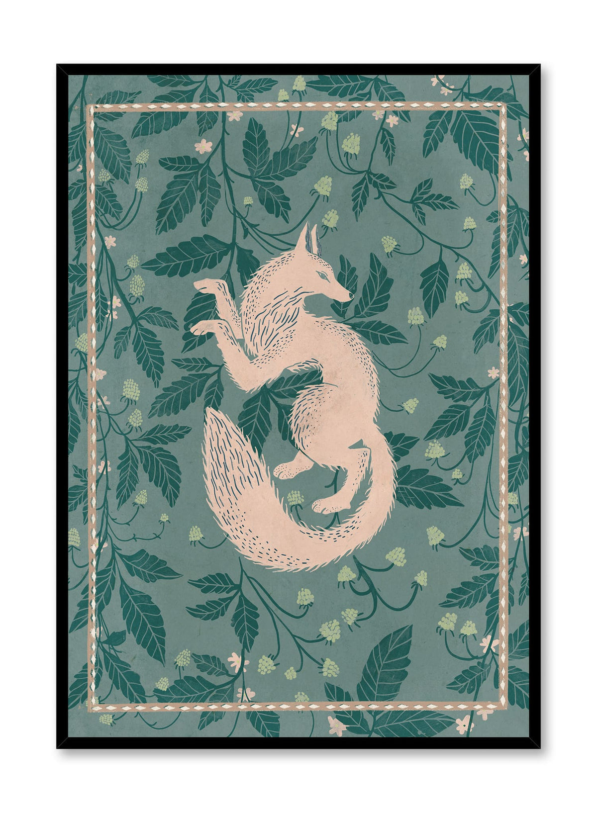Fox in the Field Tapestry, Poster