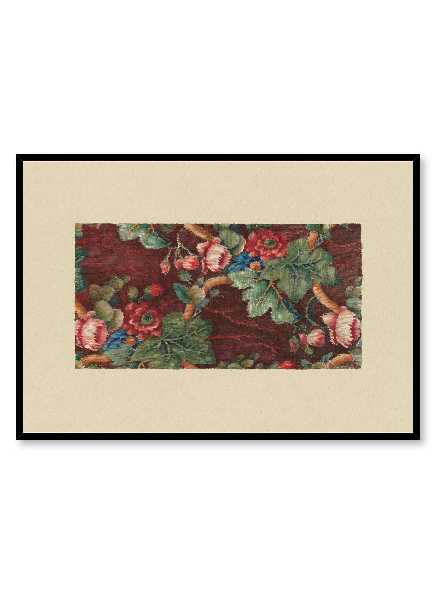 Tapestry in Wine Red, Poster