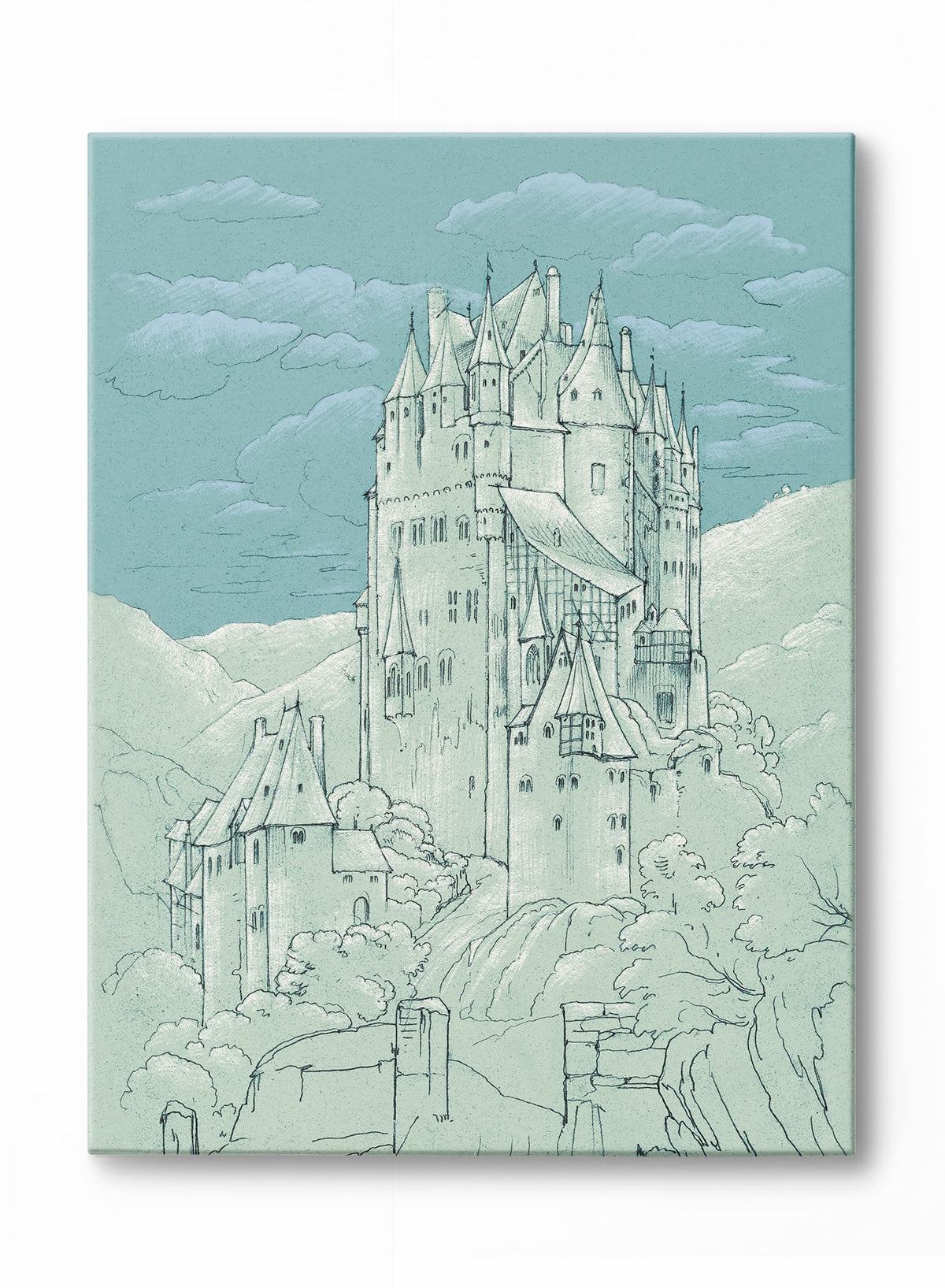 Château en bleu, Affiche