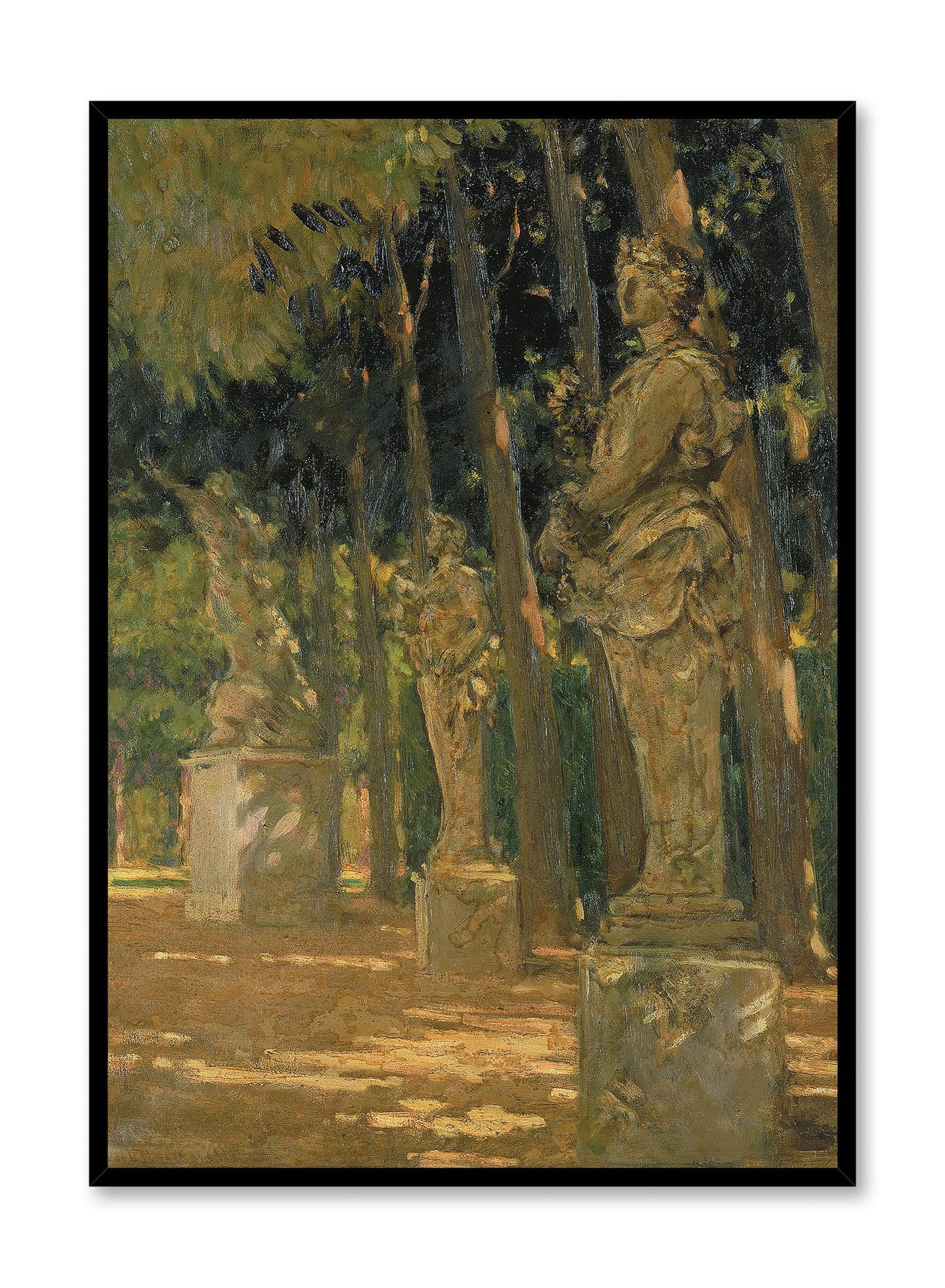 La Cour aux Statues, Affiche