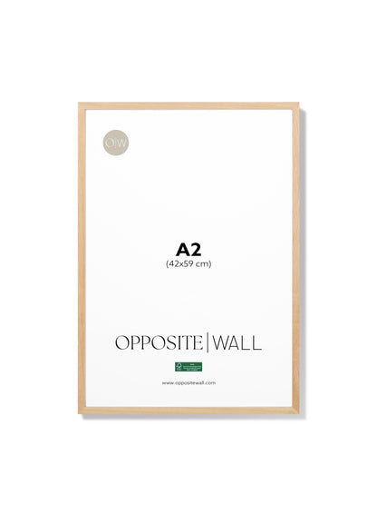 Cadre en chêne naturel, A2 | 42 x 59 cm