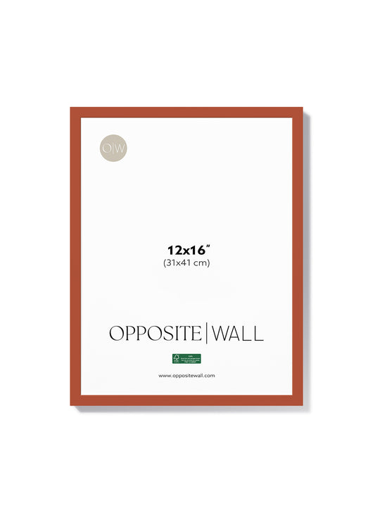 Cadre en bois massif — Terre cuite, 12 x 16 po | 31 x 41 cm
