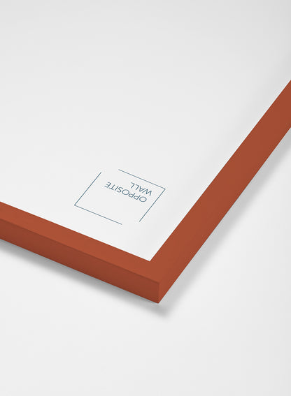 Cadre en bois massif — Terre cuite, 24 x 36 po | 61 x 91 cm