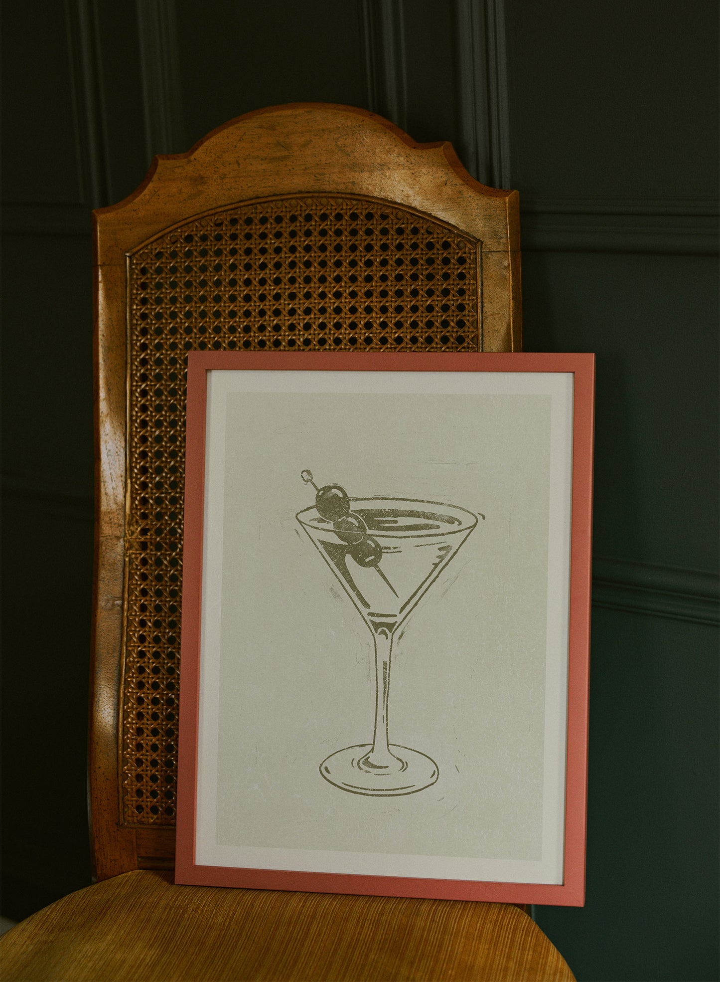 Cadre en bois massif — Terre cuite, 24 x 36 po | 61 x 91 cm