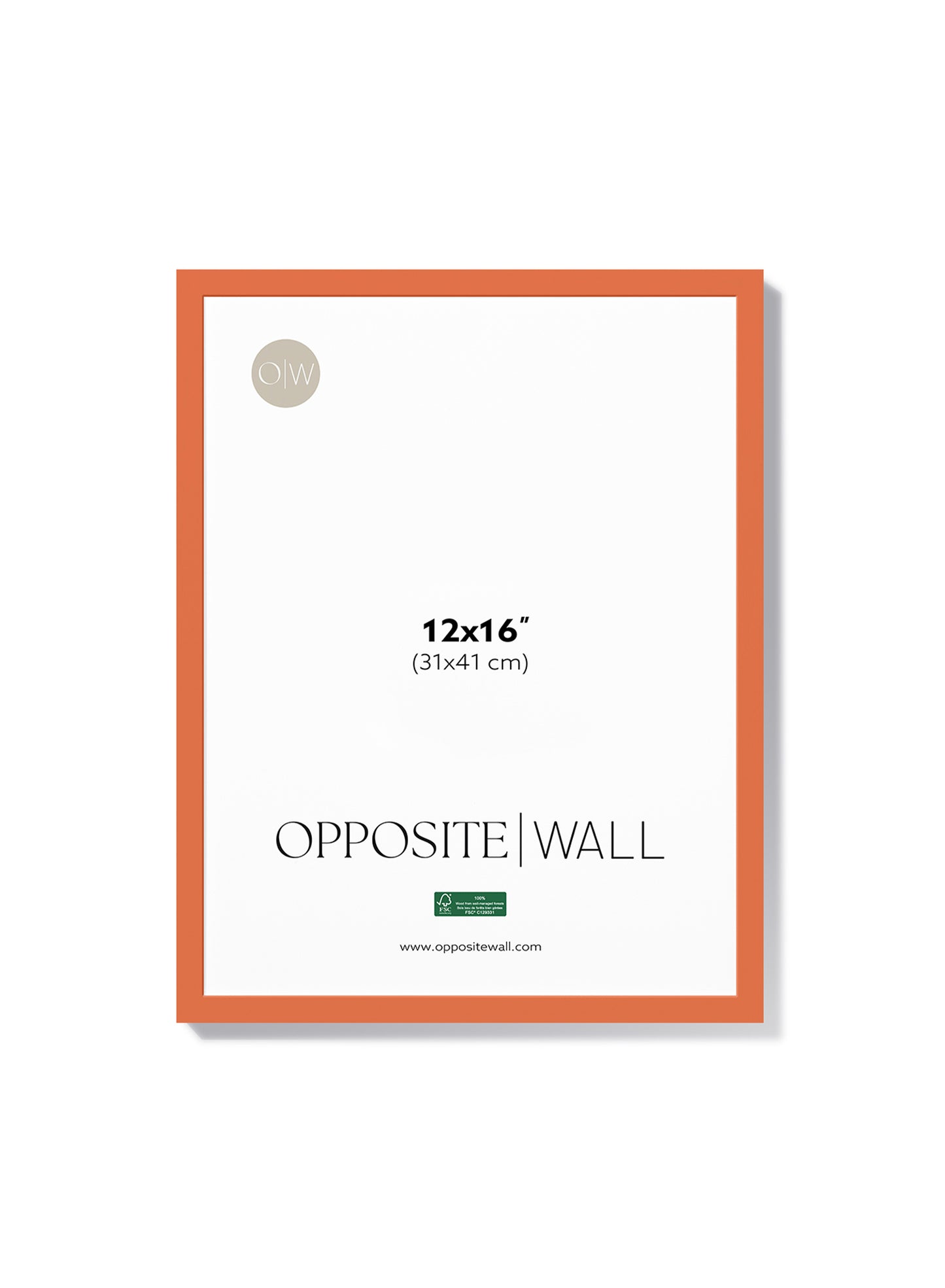 Cadre en bois massif — Corail, 12 x 16 po | 31 x 41 cm