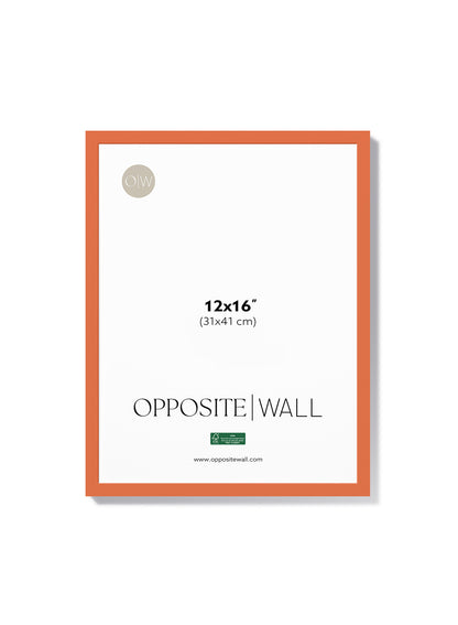 Cadre en bois massif — Corail, 12 x 16 po | 31 x 41 cm