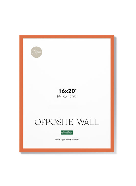 Cadre en bois massif — Corail, 16 x 20 po | 41 x 51 cm