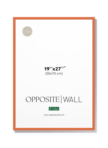 Cadre en bois corail, 19 x 27 po | 50 x 70 cm