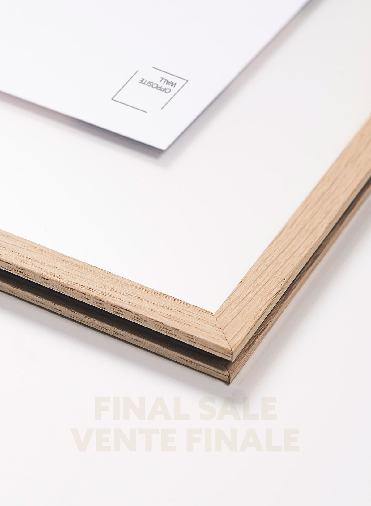 VENTE FINALE - Cadre flottant en chêne naturel, 8x10 po | 20x25 cm