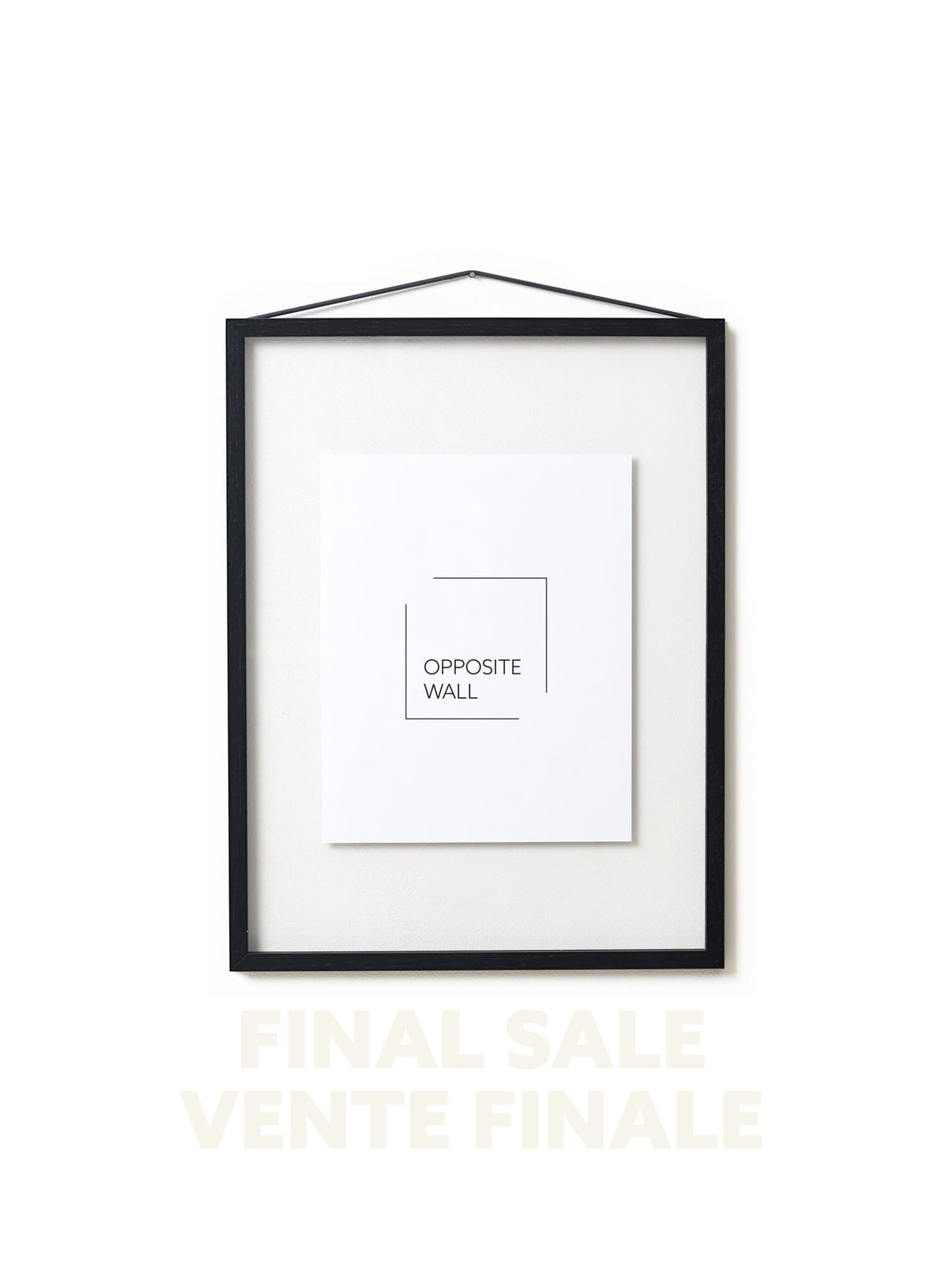 VENTE FINALE - Cadre flottant en chêne noir, 12x16 po | 31x41 cm