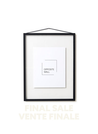 VENTE FINALE - Cadre flottant en chêne noir, 12x16 po | 31x41 cm