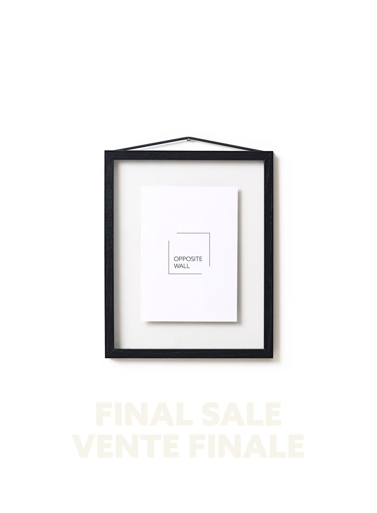 VENTE FINALE - Cadre flottant en chêne noir, 8x10 po | 20x25 cm