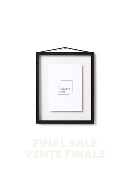 VENTE FINALE - Cadre flottant en chêne noir, 8x10 po | 20x25 cm