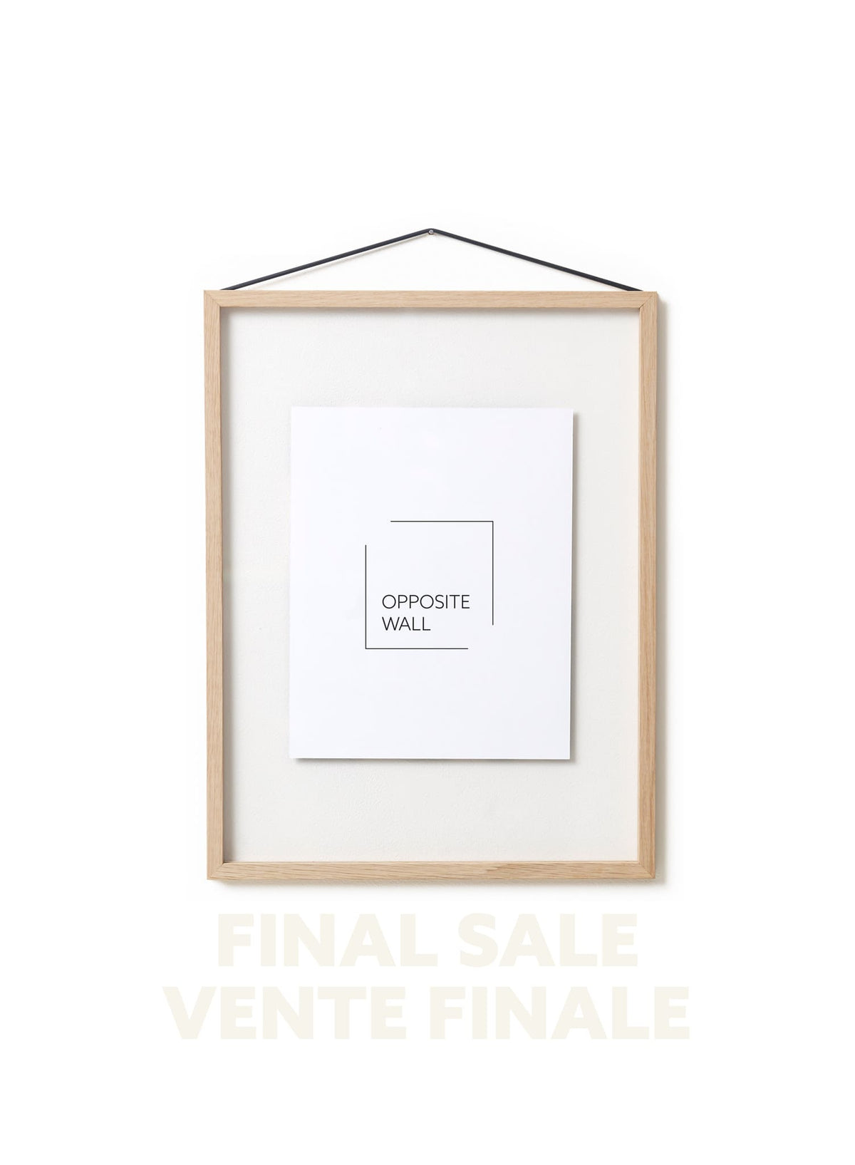 VENTE FINALE - Cadre flottant en chêne naturel, 12x16 po | 31x41 cm