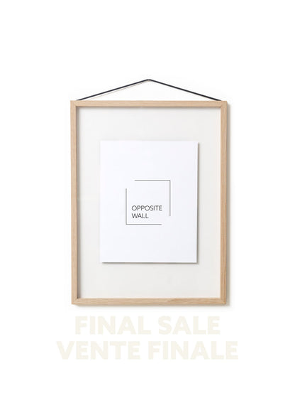 VENTE FINALE - Cadre flottant en chêne naturel, 12x16 po | 31x41 cm