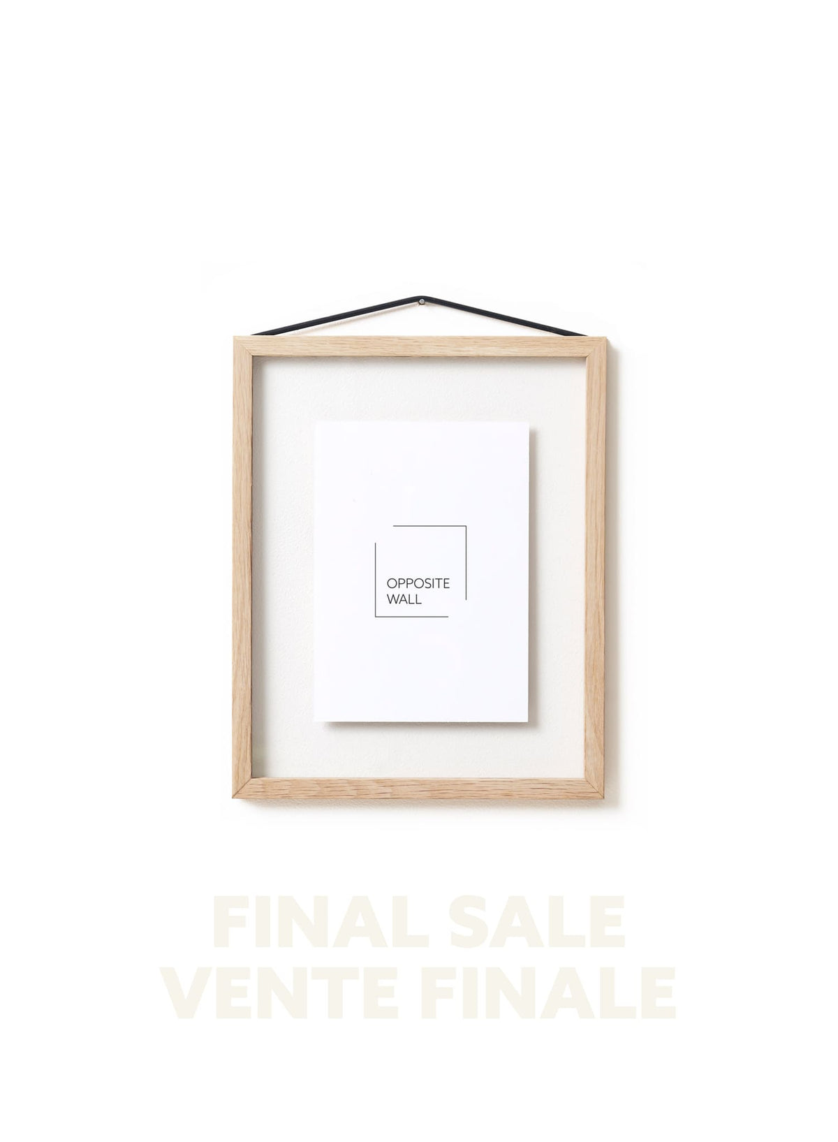 VENTE FINALE - Cadre flottant en chêne naturel, 8x10 po | 20x25 cm