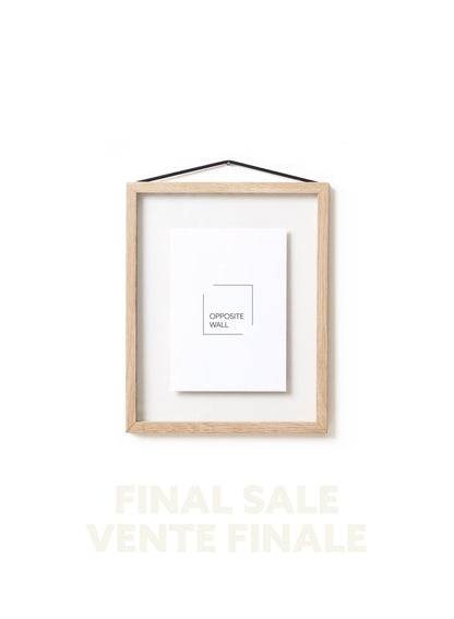VENTE FINALE - Cadre flottant en chêne naturel, 8x10 po | 20x25 cm